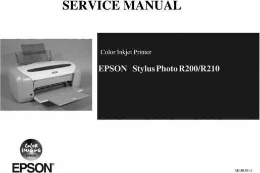 Product picture Service Manual EPSON Stylus Photo R200-R210