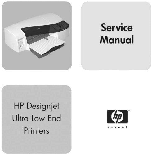 Product picture HP DesignJet Ultra Low End Printers Parts, Service Manual - 